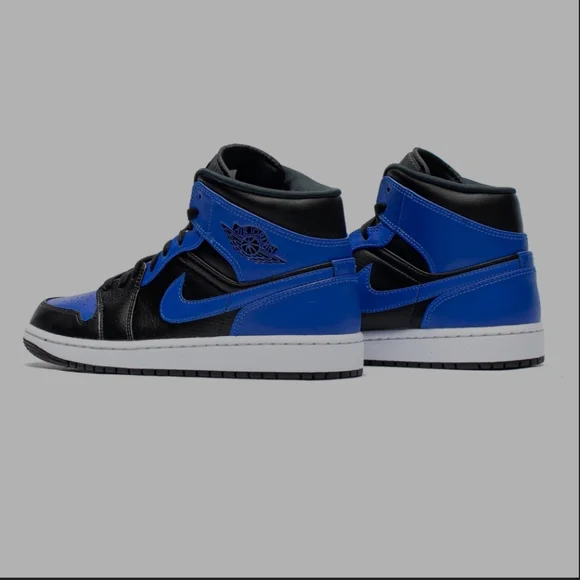 Nike Air Jordan Mid 1 "Hyper Royal" Sneakers 2020,Unisex EU 41 - Picture 2 of 14